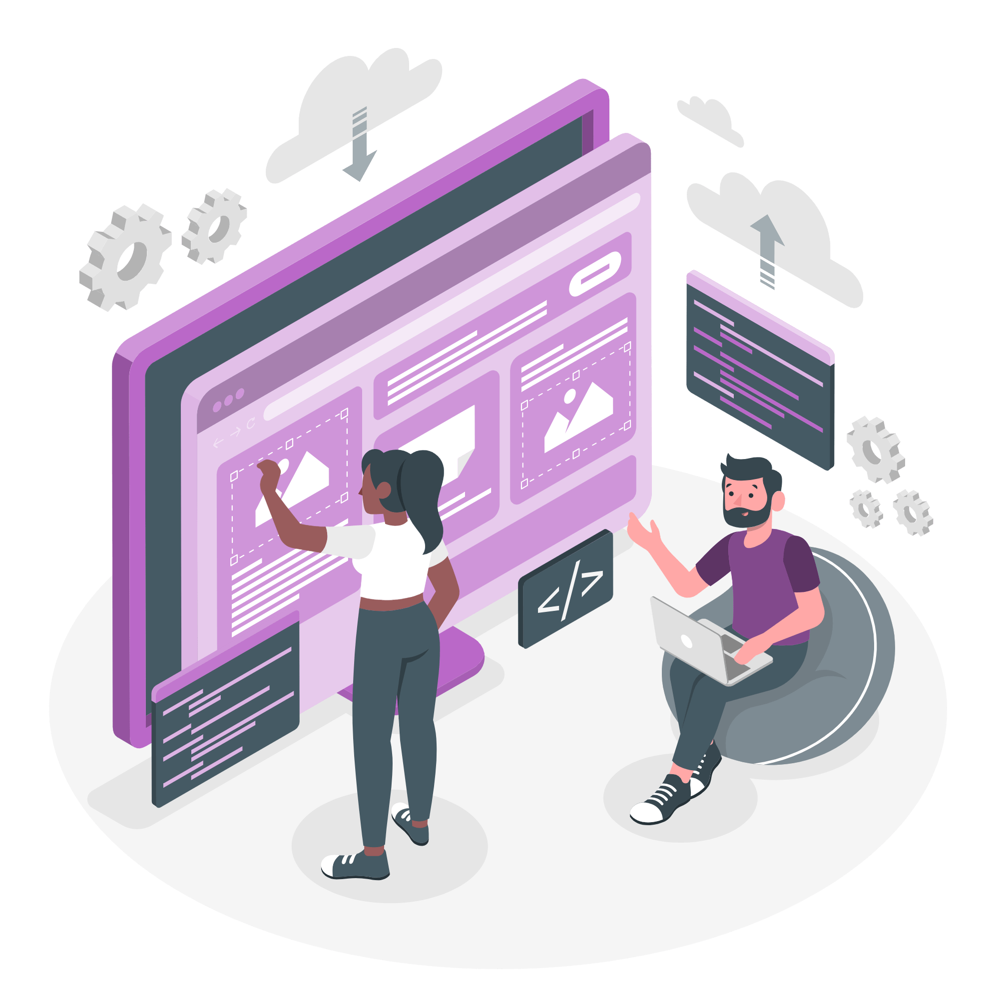 Website Creator Illustration